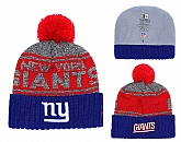Giants Team Logo Royal Pom Knit Hat,baseball caps,new era cap wholesale,wholesale hats